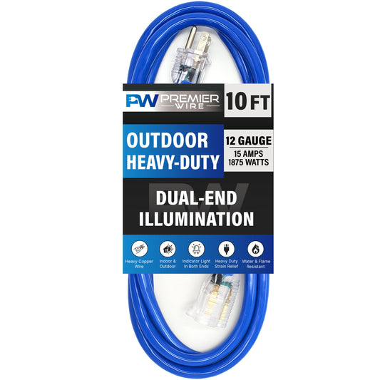Outdoor Extension cord 12 gauge extension cord 10 ft